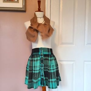 AEO Plaid High Waist Mini